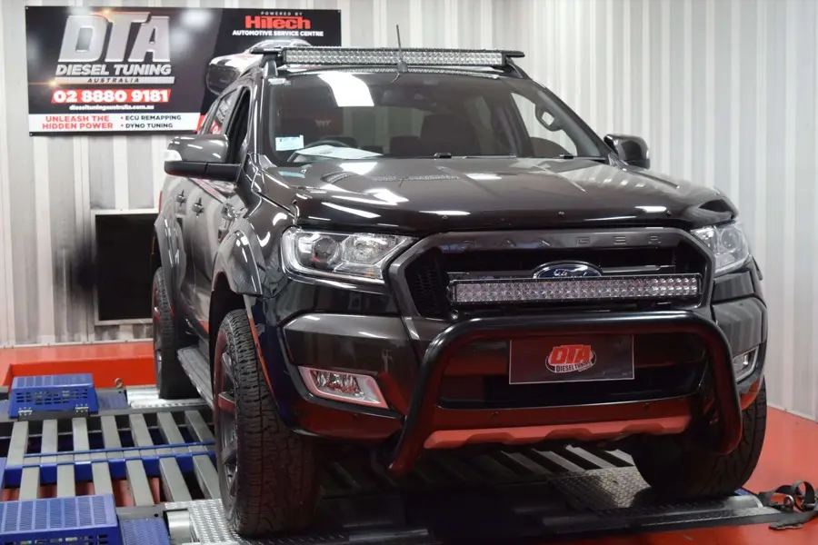 Ford Ranger Wildtrak exhaust and remap dyno tune